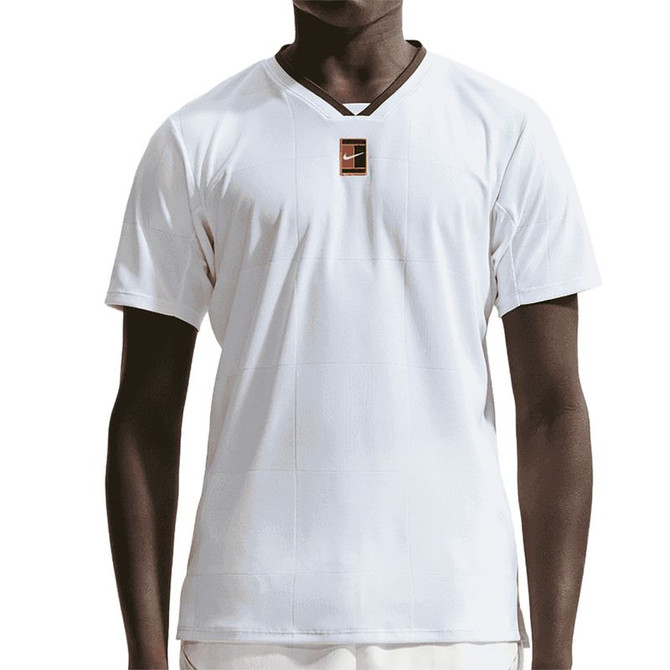 Nike Court Dri Fit Slam Crew - White/Gorge Green