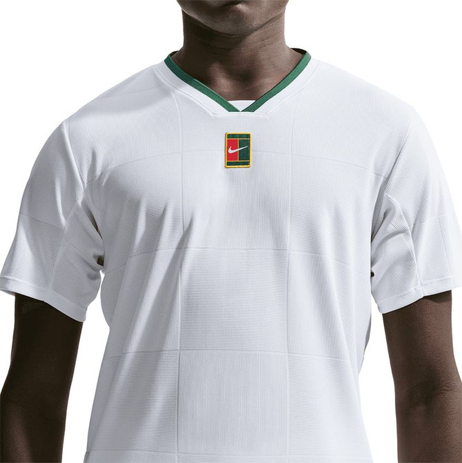 Nike Court Dri Fit Slam Crew - White/Gorge Green