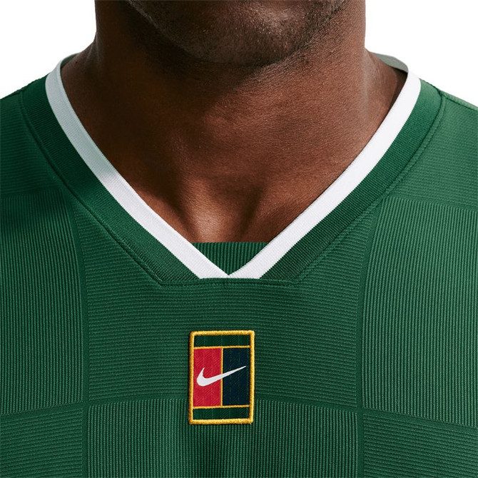 Nike Court Dri Fit Slam Crew - Gorge Green/White