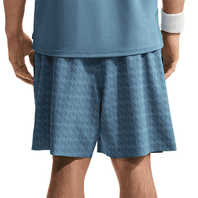 Nike Court 6 inch Advantage Printed Short - New Slate/Armory Navy/White