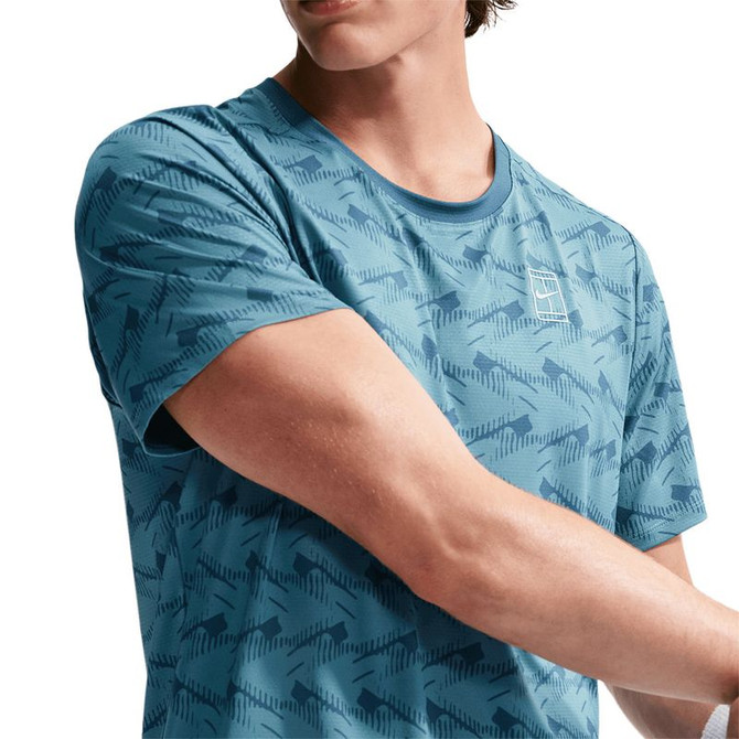 Nike Court Advantage Printed Crew - New Slate/White