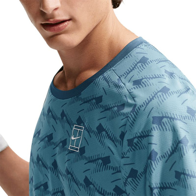 Nike Court Advantage Printed Crew - New Slate/White