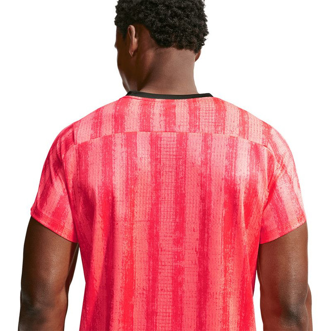 Nike Court Printed Victory Crew - Bright Crimson/Black