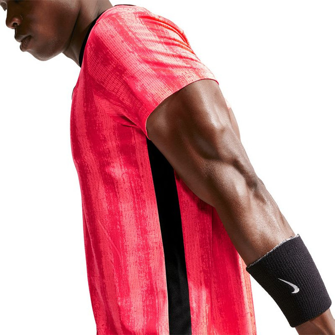 Nike Court Printed Victory Crew - Bright Crimson/Black