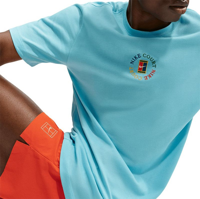 Nike Court Heritage Tee - Blue Gaze