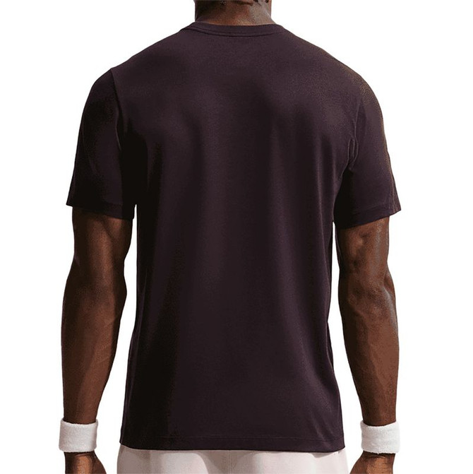Nike Court Heritage Tee - Burgundy Ash