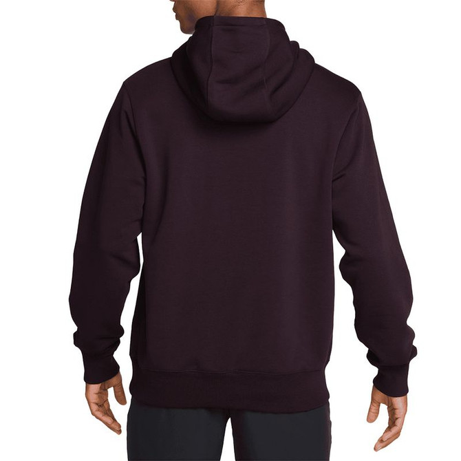 Nike Court Heritage Hoodie - Burgundy Ash/Bright Crimson