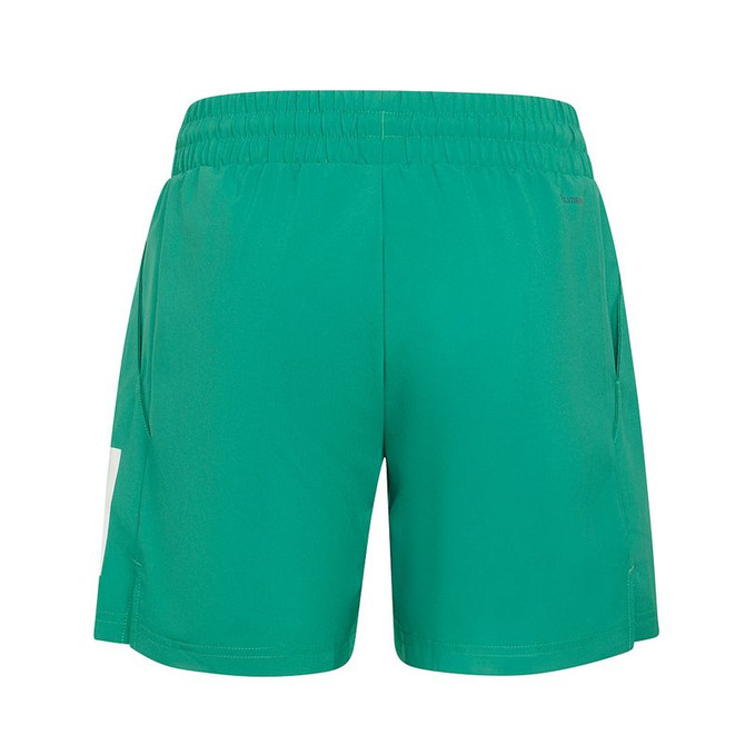 adidas Club 3 Stripe Boys Short - Semi Court Green
