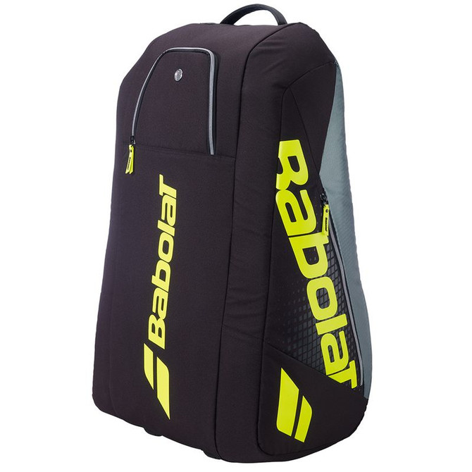 Babolat Pure Aero 12 Pack Tennis Bag - Grey/Fluorescent Yellow