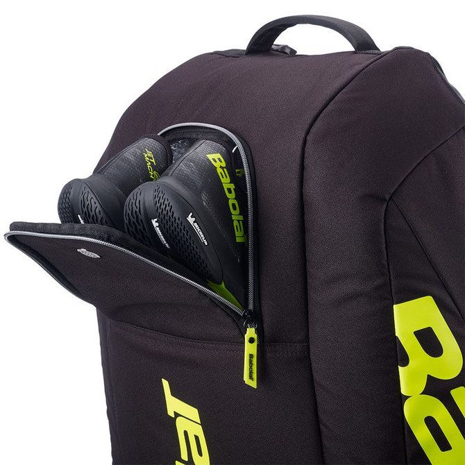 Babolat Pure Aero 12 Pack Tennis Bag - Grey/Fluorescent Yellow