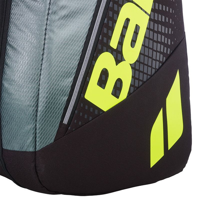 Babolat Pure Aero 12 Pack Tennis Bag - Grey/Fluorescent Yellow