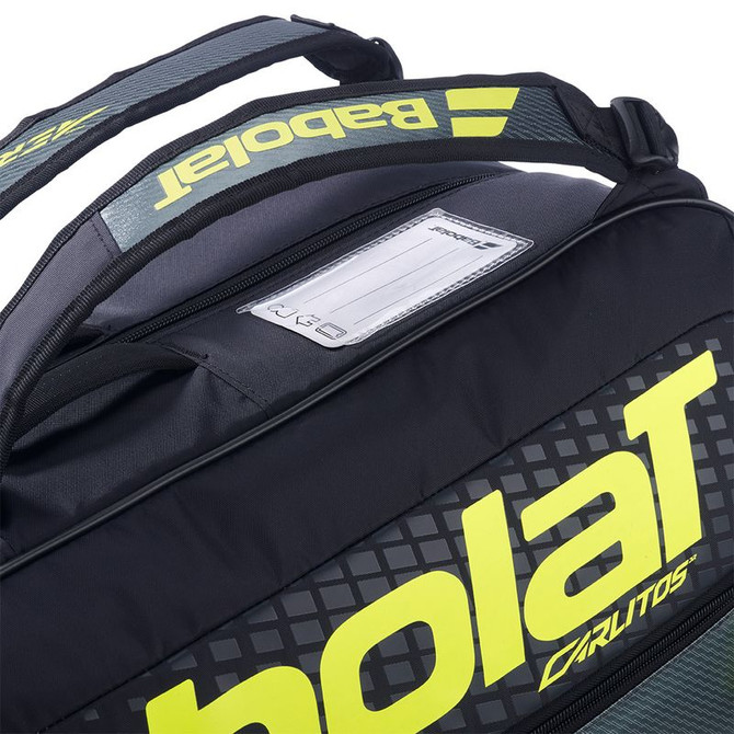 Babolat Carlitos RH Junior Tennis Bag - Black/Fluorescent Yellow
