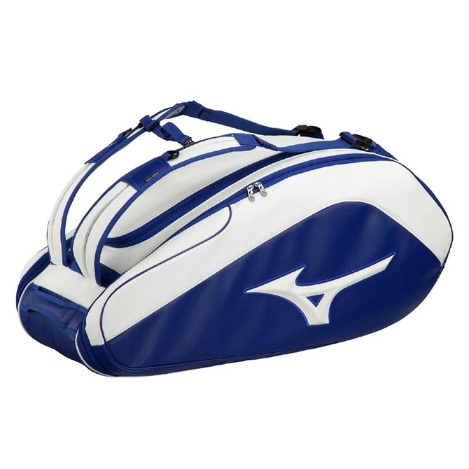 Mizuno 10R Tour Staff Tennis Bag - White/Blue