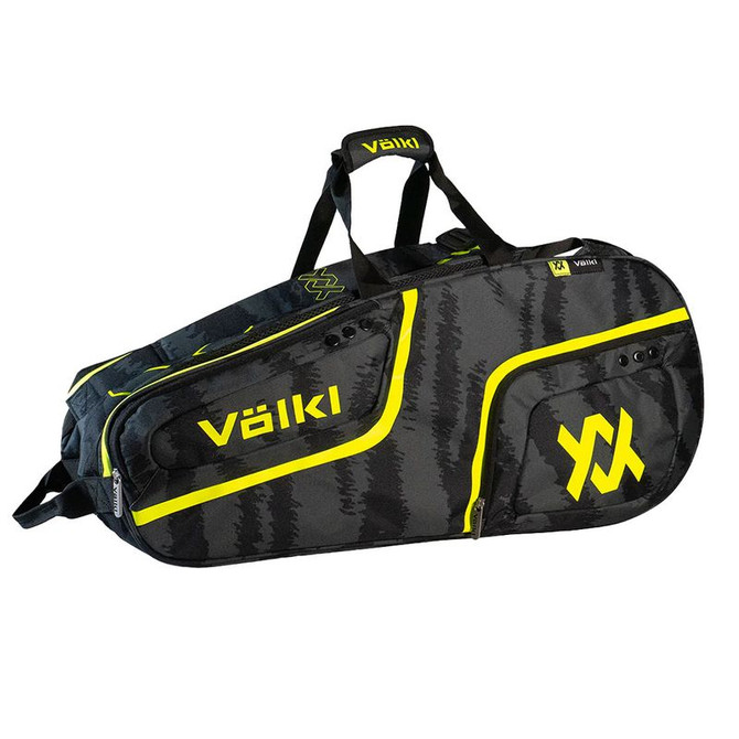Volkl Zebra Combi Tennis Bag - Black/Neon Yellow