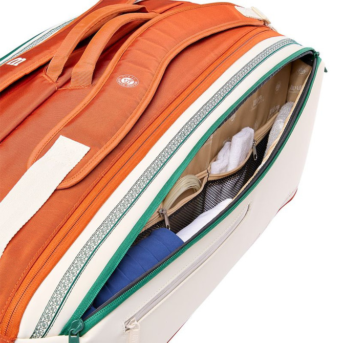 Wilson 2026 Roland Garros 9 Pack Tennis Bag - Cream