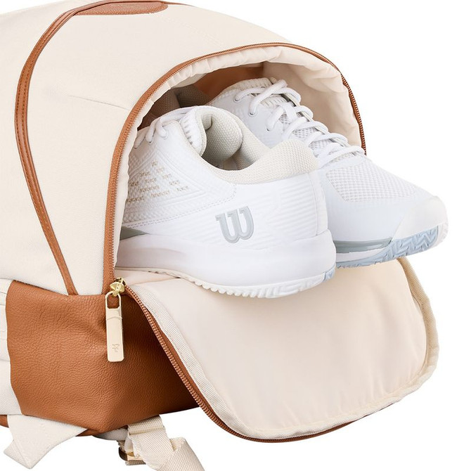 Wilson RF Lawn Collection Backpack Tennis Bag - Cream
