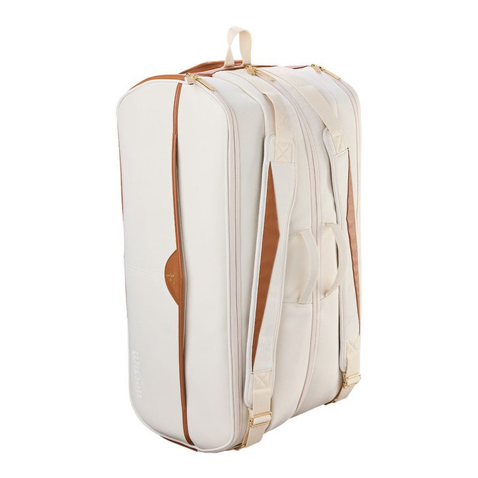 Wilson RF Lawn Collection Tournament 15 Pack Tennis Bag - Cream