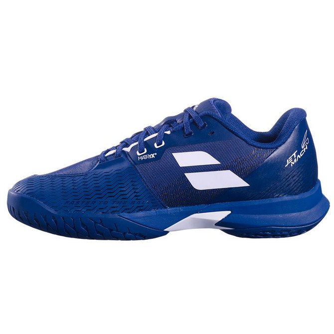 Babolat Jet Mach 4 All Court Mens Tennis Shoe - Dark Blue/White
