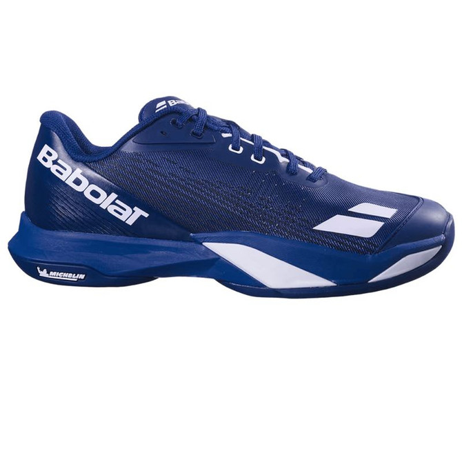 Babolat Jet Mach 4 All Court Mens Wide Tennis Shoe - Dark Blue/White
