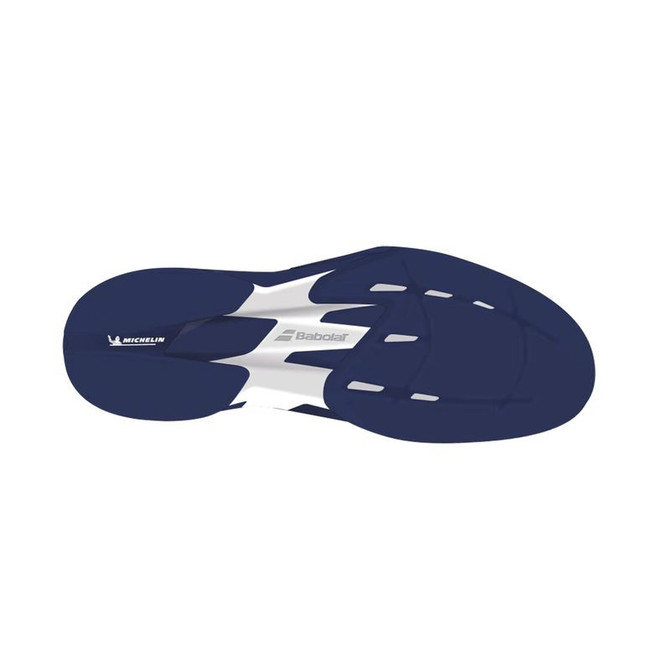 Babolat Jet Mach 4 All Court Mens Wide Tennis Shoe - Dark Blue/White