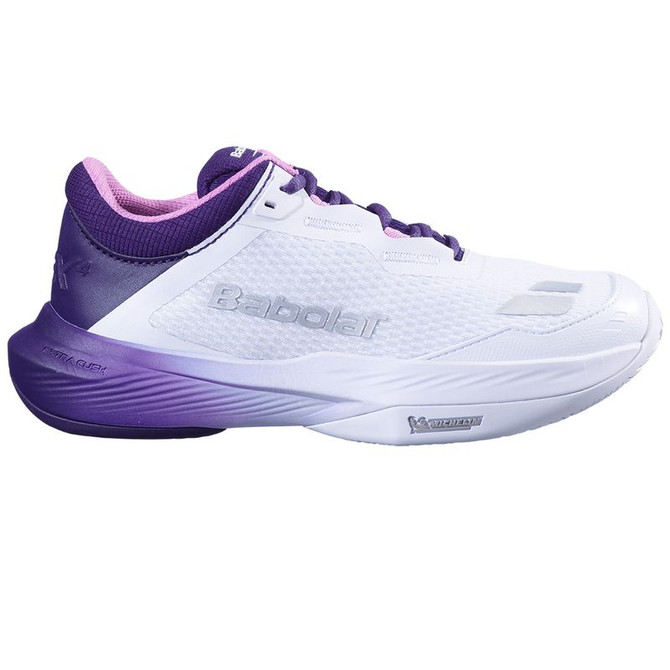 Babolat SFX 4 All Court Womens Tennis Shoe - White/Dark Purple