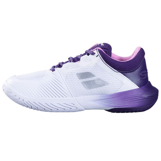 Babolat SFX 4 All Court Womens Tennis Shoe - White/Dark Purple