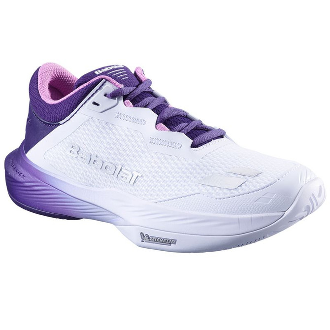 Babolat SFX 4 All Court Womens Tennis Shoe - White/Dark Purple