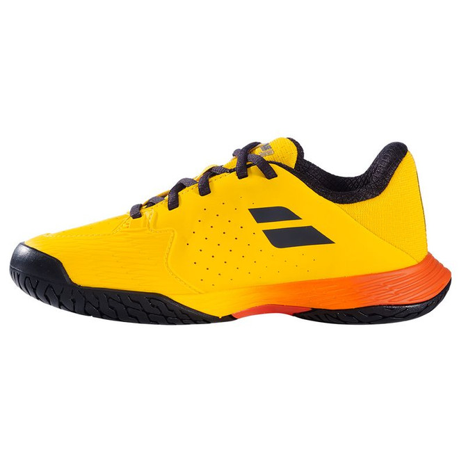 Babolat Jet Mach 3 All Court Junior Tennis Shoe - Yellow/Sunset