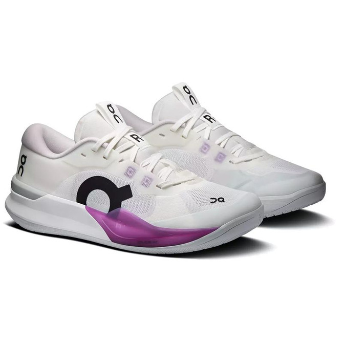 On The Roger Pro 3 Womens Tennis Shoe - White/Muscadine