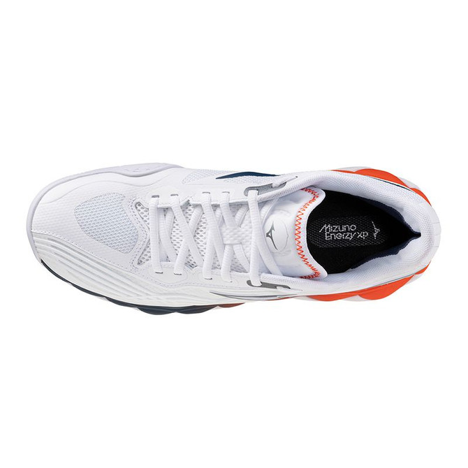 Mizuno Wave Enforce Tour 2 Mens Tennis Shoe - White/Insignia Blue