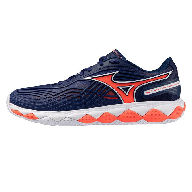 Mizuno Wave Enforce Tour 2 Mens Tennis Shoe - Beacon Blue/White