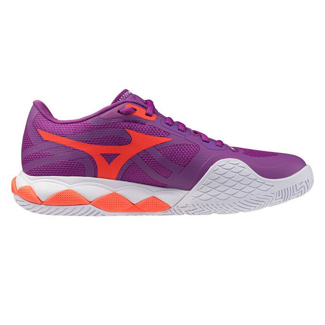 Mizuno Wave Enforce Tour 2 Womens Tennis Shoe - Dahlia/White