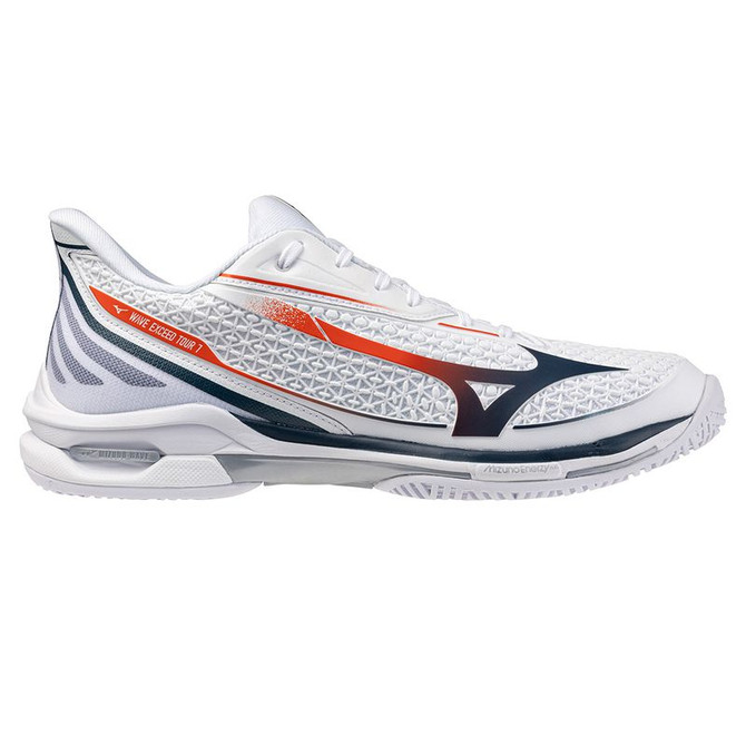 Mizuno Wave Exceed Tour 7 Mens Tennis Shoe - White/Insignia Blue