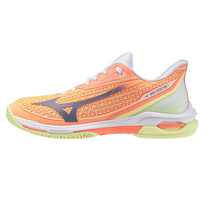Mizuno Wave Exceed Tour 7 Womens Tennis Shoe - Flamingo Coral/Wild Wind