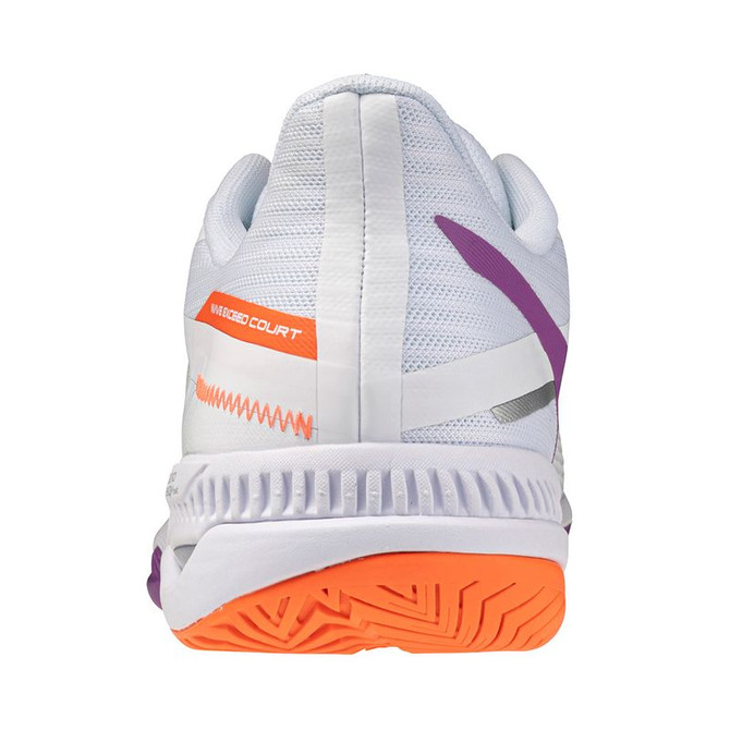 Mizuno Wave Exceed Court Womens Tennis Shoe - White/Dahlia