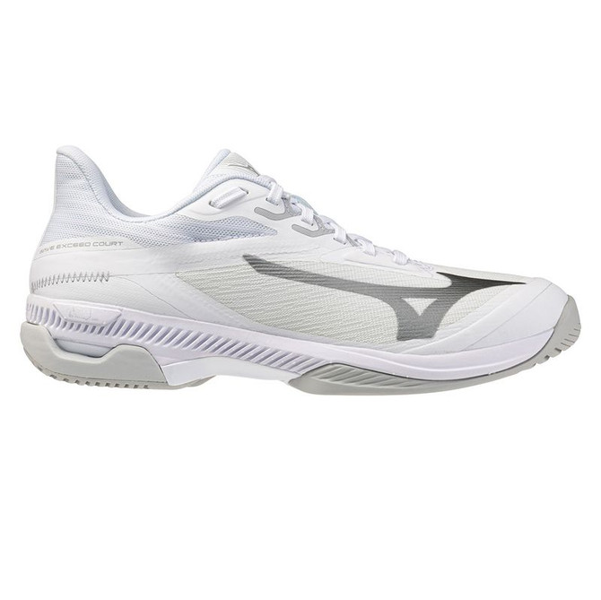 Mizuno Wave Exceed Court Womens Tennis Shoe - White/Harbor Mist
