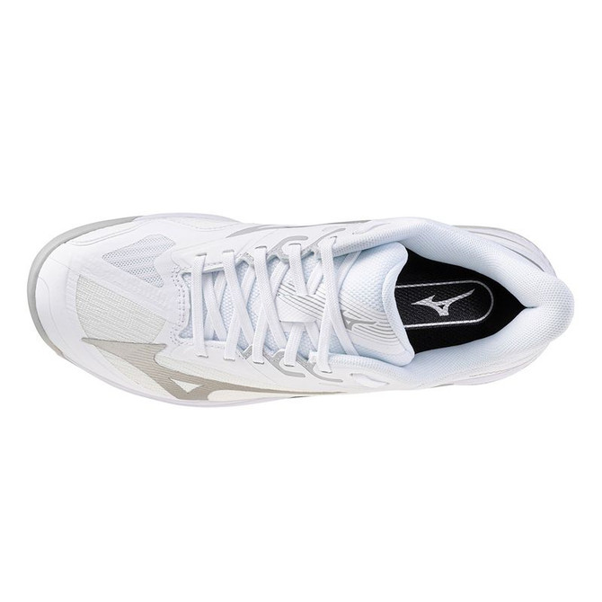 Mizuno Wave Exceed Court Womens Tennis Shoe - White/Harbor Mist