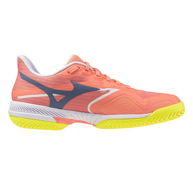Mizuno Wave Exceed Court Womens Tennis Shoe - Flamingo Coral/Wild Wind