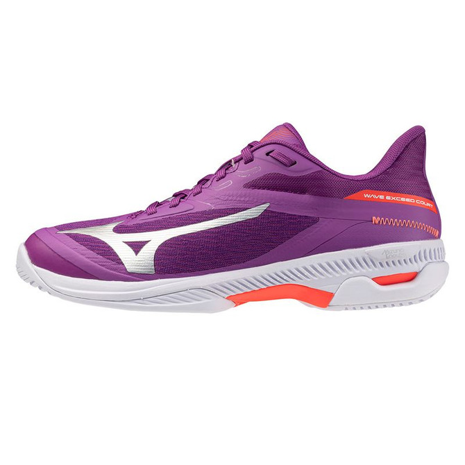 Mizuno Wave Exceed Court Womens Tennis Shoe - Dahlia/Galaxy Silver