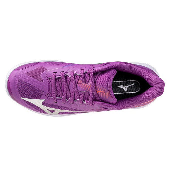 Mizuno Wave Exceed Court Womens Tennis Shoe - Dahlia/Galaxy Silver
