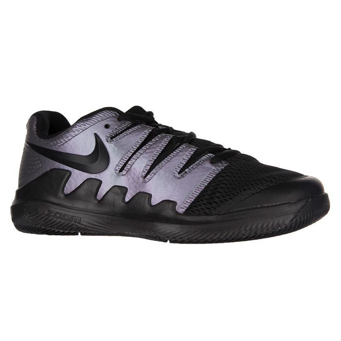 Nike Junior Vapor X Tennis Shoe - Black/Psychic Purple