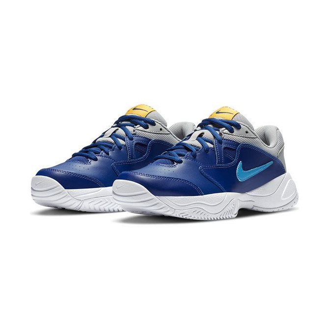 Nike Court Lite 2 Junior Tennis Shoe - Deep Royal Blue/Coast/Light Smoke Grey