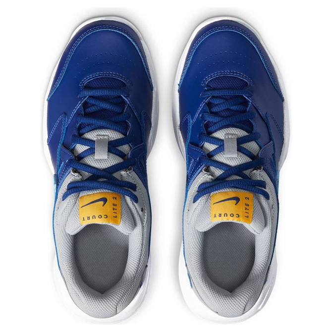 Nike Court Lite 2 Junior Tennis Shoe - Deep Royal Blue/Coast/Light Smoke Grey