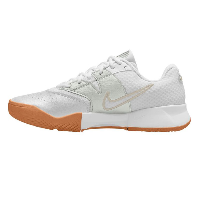 Nike Court Lite 4 Mens Tennis Shoe - White/Lt Orewood Brown/Gum Yellow