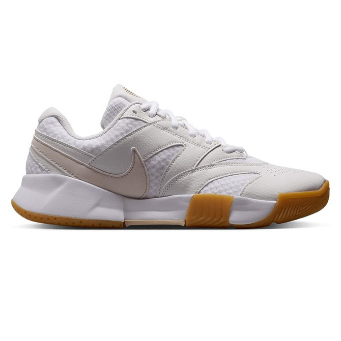 Nike Court Lite 4 Womens Tennis Shoe - White/Lt Orewood/Gum Yellow