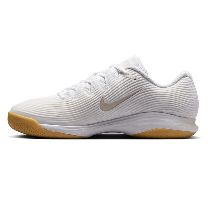 Nike Zoom Vapor 12 Mens Tennis Shoe - White/Lt Orewood Brown/White Linen/Gum Yellow