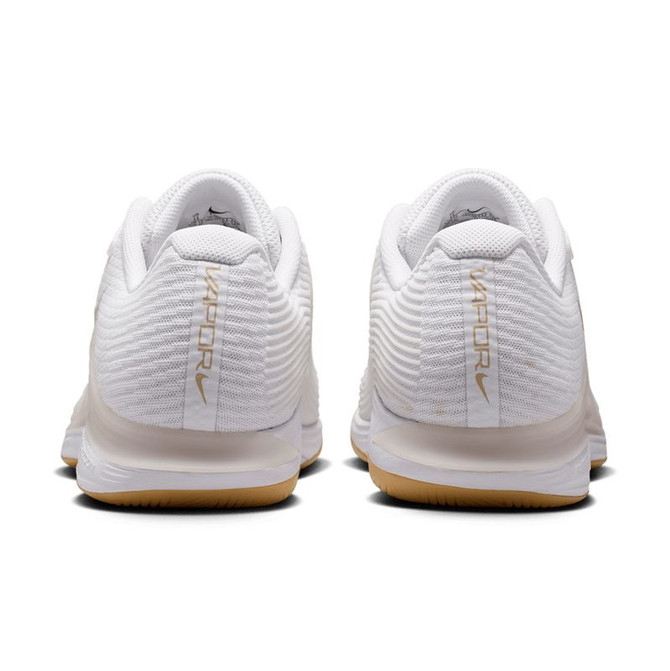 Nike Zoom Vapor 12 Mens Tennis Shoe - White/Lt Orewood Brown/White Linen/Gum Yellow