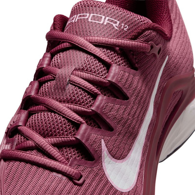 Nike Zoom Vapor 12 Womens Tennis Shoe - Pink Smoke/White/Vast Grey Black/Team Red