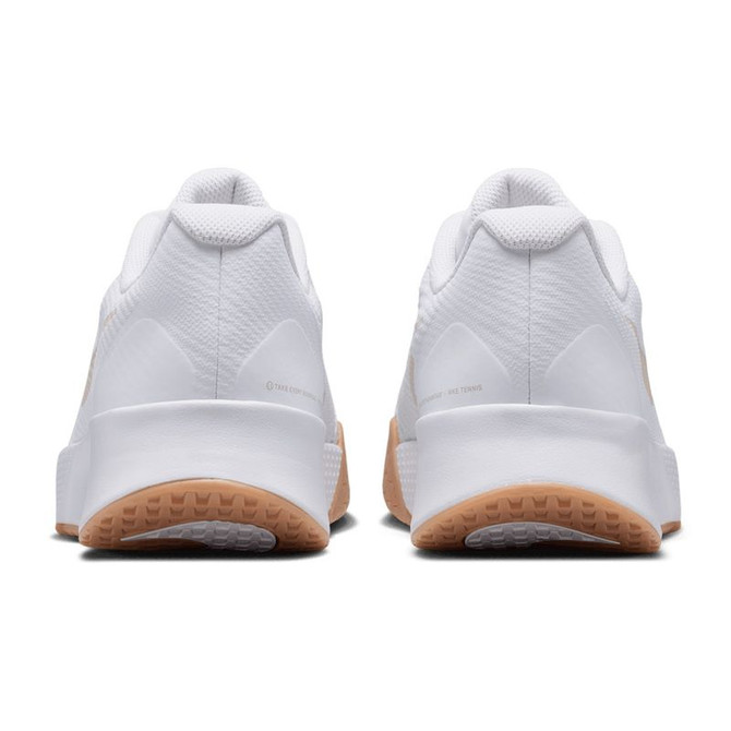 Nike Vapor Lite 3 Mens Tennis Shoe - White/Lt Orewood Brown/Gum Yellow