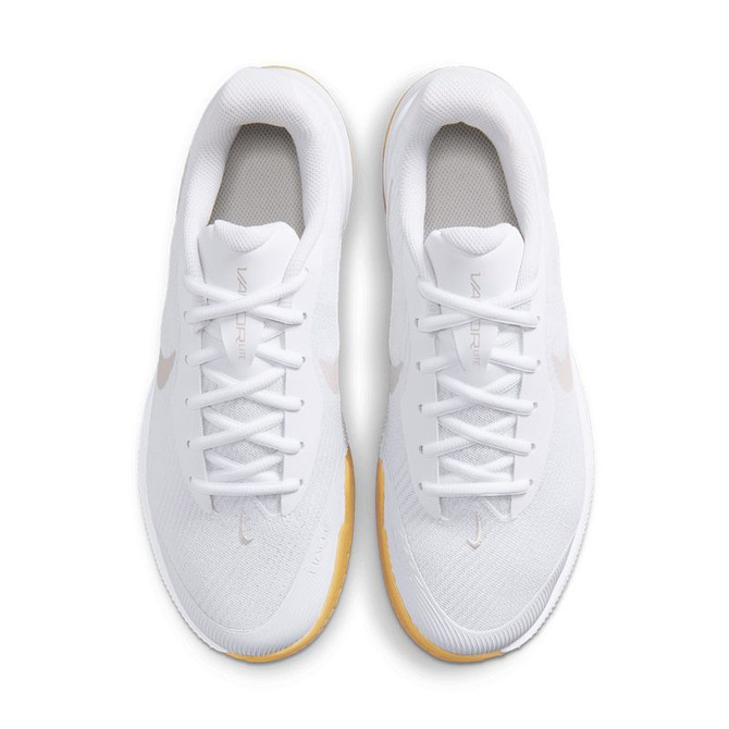 Nike Vapor Lite 3 Womens Tennis Shoe - White/Lt Orewood Brown/Gum Yellow